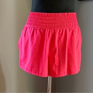 Yogalicious Bright Pink Athletic Shorts